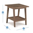 Pemberly Row Modern Mid-Century Natural Wood Square End Table