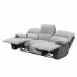 Pemberly Row Transitional Light Gray Fabric 3-Piece Motion Set