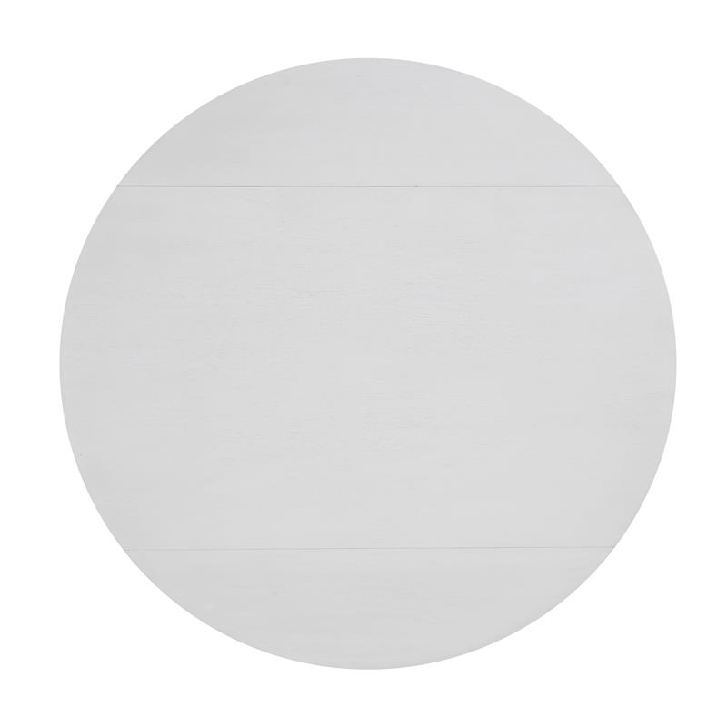 Pemberly Row Modern / Contemporary White Wood Drop-leaf Dining Table