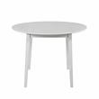 Pemberly Row Modern / Contemporary White Wood Drop-leaf Dining Table