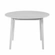 Pemberly Row Modern / Contemporary White Wood Drop-leaf Dining Table