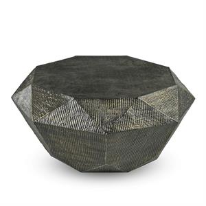 Pemberly Row Contemporary Cast Iron Antique Bronze Cocktail Table