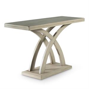 Pemberly Row Modern Transitional Gra Finishy Wood Sofa Table