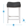 Pemberly Row Wooden Modern / Contemporary White Counter Stool