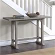 Pemberly Row Wooden Modern Transitional Dove Gray Sofa Table