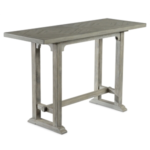 Pemberly Row Wooden Modern Transitional Dove Gray Sofa Table
