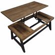 Pemberly Row Contemporary Caramel and Ebony 3-Piece Occasional Set