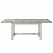 Pemberly Row Contemporary Weathered White Wood 7-Piece Dining Set