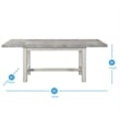 Pemberly Row Contemporary Weathered White Wood 7-Piece Dining Set