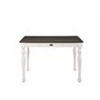 Pemberly Row Traditional Two-tone Ivory and Dark Oak Counter Table