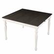 Pemberly Row Traditional Two-tone Ivory and Dark Oak Counter Table