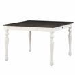 Pemberly Row Traditional Two-tone Ivory and Dark Oak Counter Table