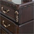 Pemberly Row Traditional Rich Cocoa Chocolate 3-drawer Wood Nightstand