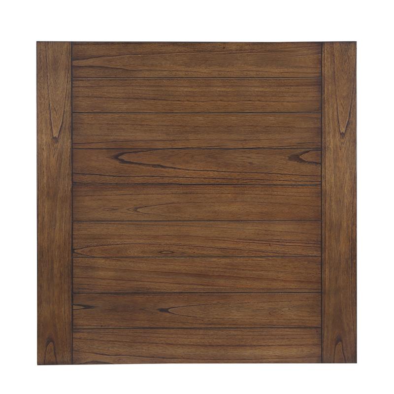 Pemberly Row Farmhouse Brown Wood 5-piece Counter Height Dining Set