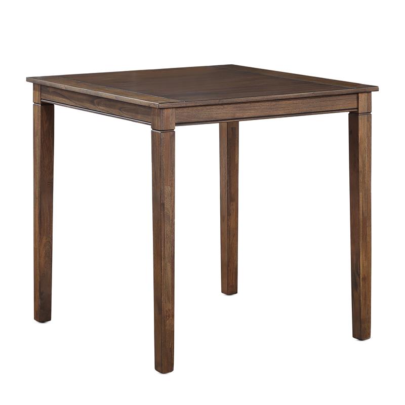 Pemberly Row Farmhouse Brown Wood 5-piece Counter Height Dining Set