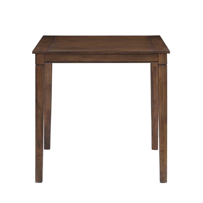 Pemberly Row Farmhouse Brown Wood 5-piece Counter Height Dining Set