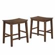 Pemberly Row Farmhouse Brown Wood 5-piece Counter Height Dining Set
