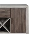Pemberly Row Two-tone Smokey Alabaster and Brown 54-inch Server