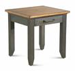 Pemberly Row Rustic Chocolate Brown and Honey Wood End Table