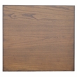 Pemberly Row Rustic Chocolate Brown and Honey Wood End Table