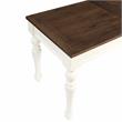 Pemberly Row Farmhouse Two-tone Ivory and Mocha Wood Lift-top Home Office Desk