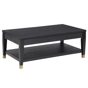 Pemberly Row Contemporary Rubbed Charcoal Wood Lift-top Cocktail Table