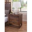 Pemberly Row Contemporary 2-drawer Mocha Brown Wood Nightstand