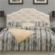 Pemberly Row Contemporary Pearl Faux Leather Upholstered Queen Headboard