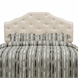 Pemberly Row Contemporary Pearl Faux Leather Upholstered Queen Headboard