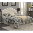 Pemberly Row Contemporary Pearl Faux Leather Upholstered Queen Headboard