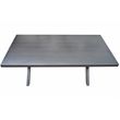 Pemberly Row Coastal Brown Aluminum Rectanglular Patio Table