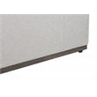 Pemberly Row Modern Coastal Gray Fabric Aluminum Frame Chofa