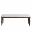 Pemberly Row Modern Transitional Washed Espresso Wood Dining Bench