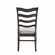 Pemberly Row Modern Transitional Washed Espresso Wood Side Chair