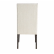 Pemberly Row Washed Espresso Wood with Cream Upholstery Dining Chair