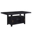 Pemberly Row Rubbed Charcoal Wood Counter Height Storage 5-Piece Dining Set