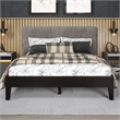 Pemberly Row Contemporary Full Size Black Wood 53
