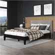 Pemberly Row Contemporary Full Size Black Wood 53