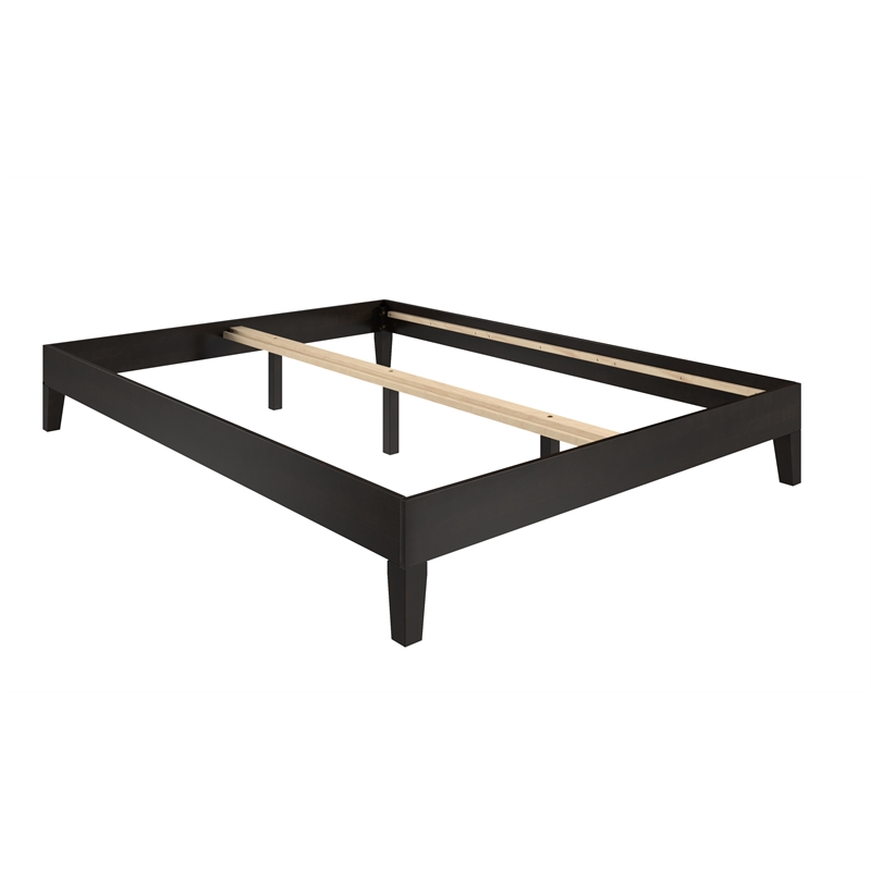 Pemberly Row Contemporary Queen Black Wood 75.5