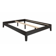 Pemberly Row Contemporary Queen Black Wood 75.5