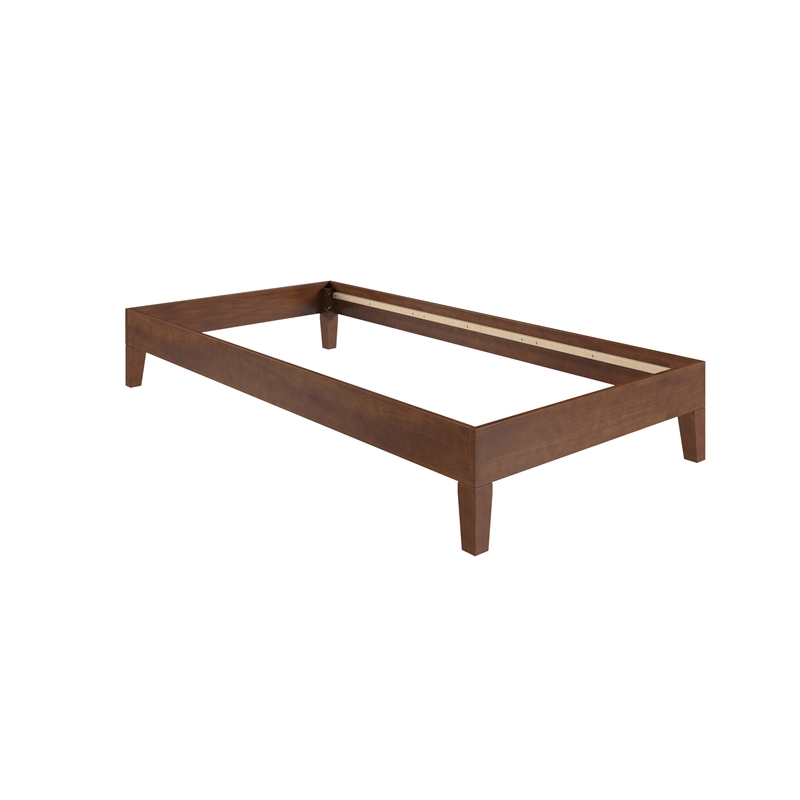 Pemberly Row Modern / Contemporary Twin Natural Wood Platform Bed