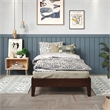 Pemberly Row Modern / Contemporary Twin Natural Wood Platform Bed