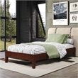 Pemberly Row Modern / Contemporary Twin Natural Wood Platform Bed