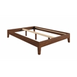 Pemberly Row Modern / Contemporary Full Natural Wood Platform Bed