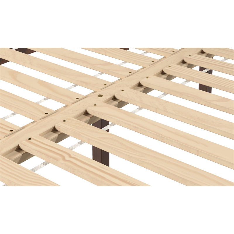 Pemberly Row Modern / Contemporary Full Natural Wood Platform Bed