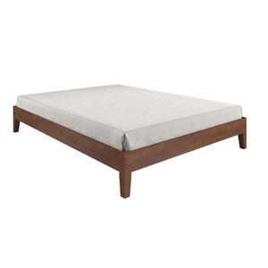 Pemberly Row Modern / Contemporary Queen Natural Wood Platform Bed
