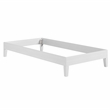 Pemberly Row Modern / Contemporary Twin White Wood Platform Bed