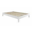 Pemberly Row Modern / Contemporary Full White Wood Platform Bed