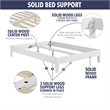 Pemberly Row Modern / Contemporary Queen White Wood Platform Bed