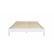 Pemberly Row Modern / Contemporary Queen White Wood Platform Bed